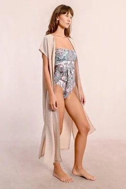 Gilet de plage irisé
