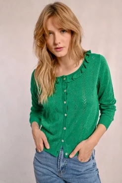 Gilet en maille fine, boutonné