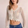 Gilet en maille fine, nouable