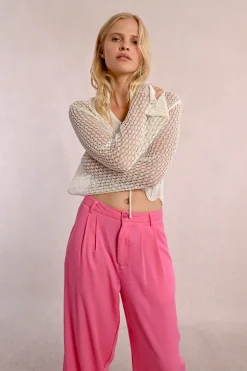 Gilet en maille fine, nouable