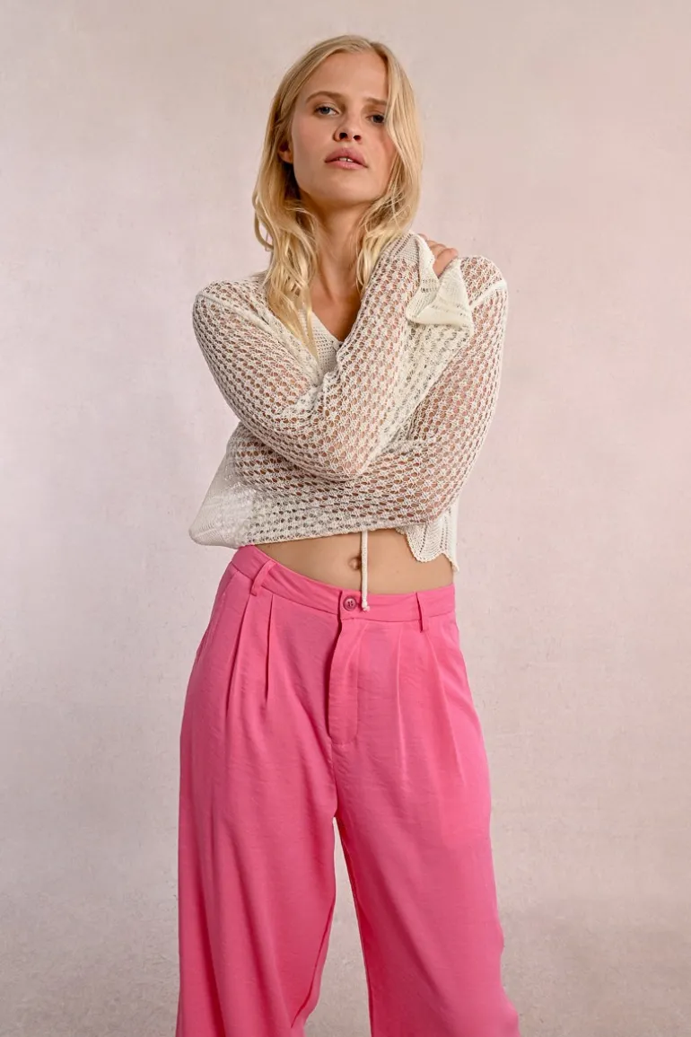 Gilet en maille fine, nouable