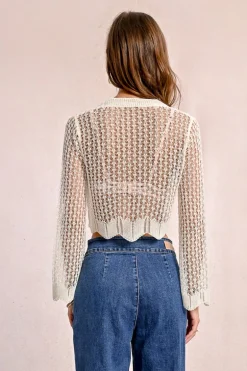 Gilet en maille fine, nouable