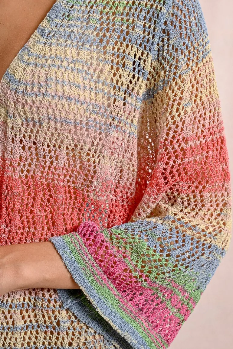 Gilet large ajouré