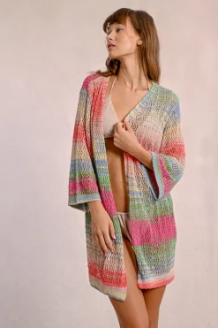 Gilet large ajouré