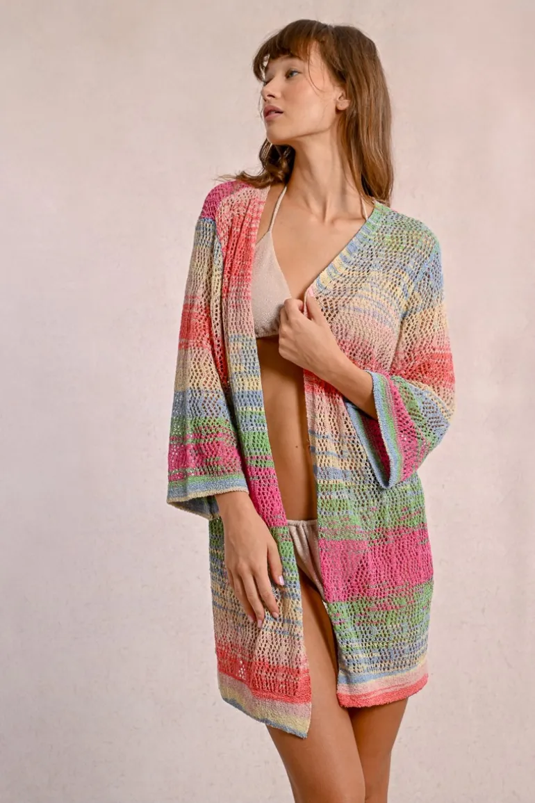 Gilet large ajouré