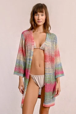 Gilet large ajouré