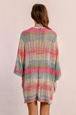 Gilet large ajouré