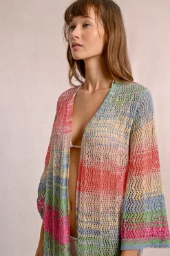 Gilet large ajouré