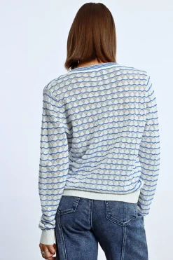 Gilet rayé oversize
