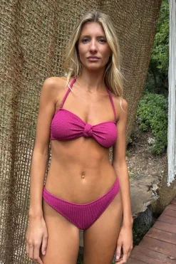 Haut de maillot de bain bandeau en éponge