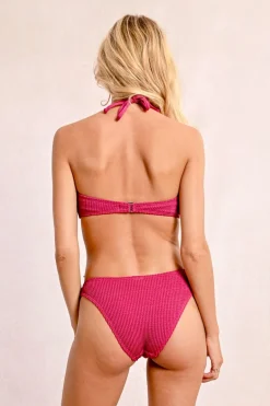 Haut de maillot de bain bandeau en éponge