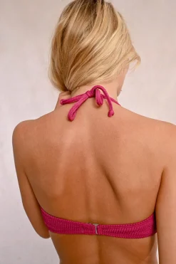 Haut de maillot de bain bandeau en éponge