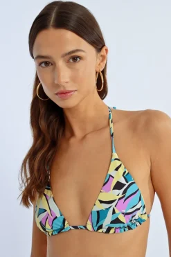 Haut de maillot de bain imprimé