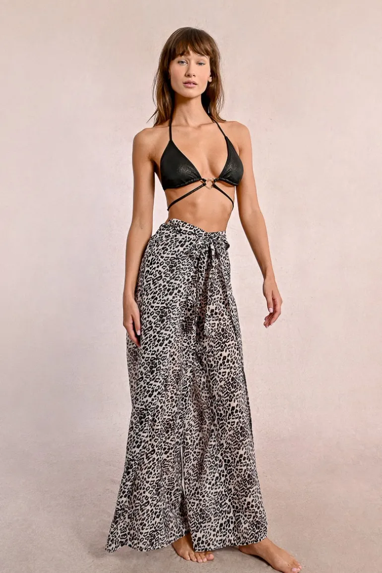 Haut de maillot triangle à détail strass