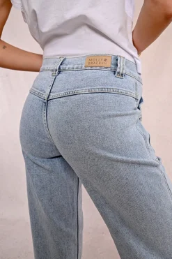 Jean large surpiqué