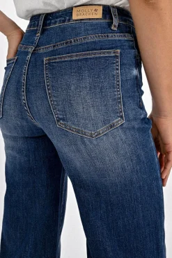 Jeans large à la taille haute