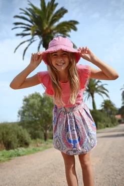 Jupe taille haute à imprimé