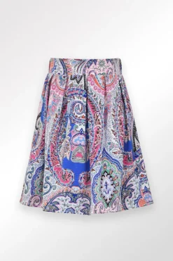 Jupe taille haute à imprimé