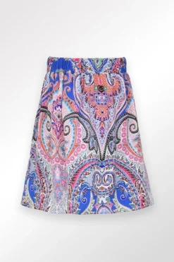 Jupe taille haute à imprimé