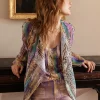 Kimono manches longues à imprimé
