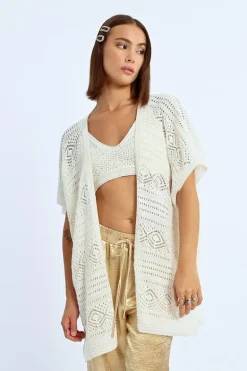 Kimono ouvert en crochet