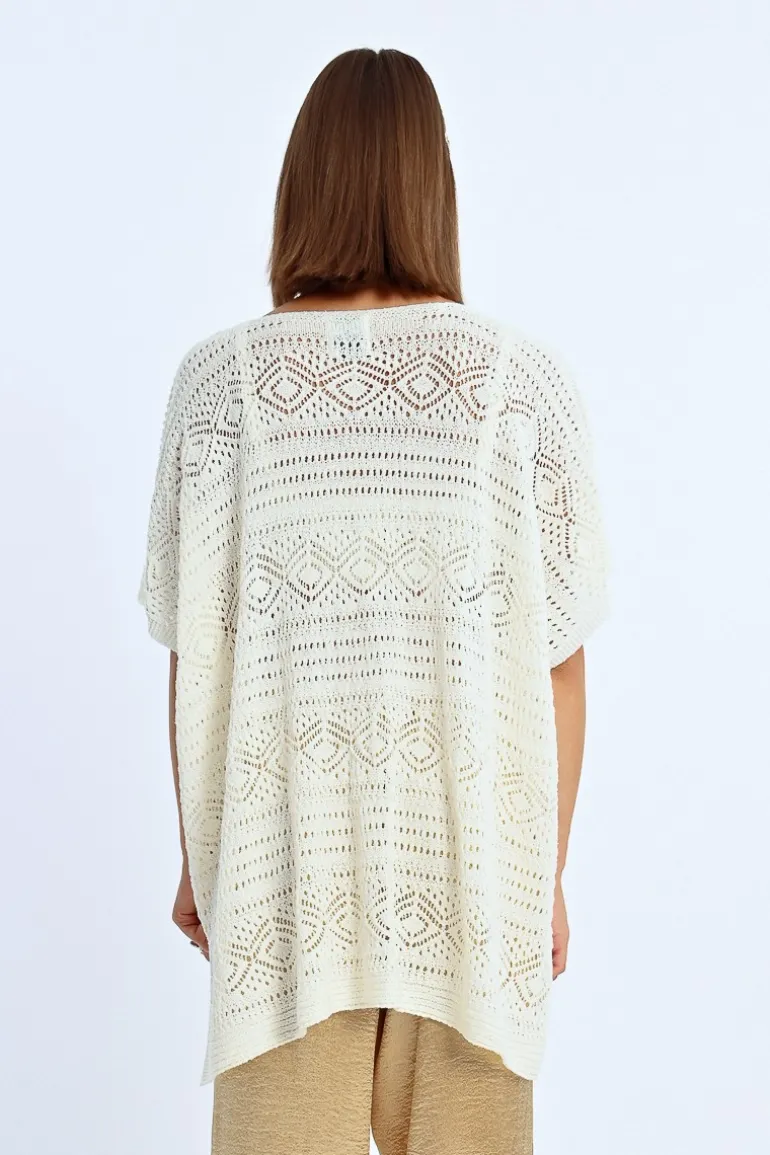 Kimono ouvert en crochet