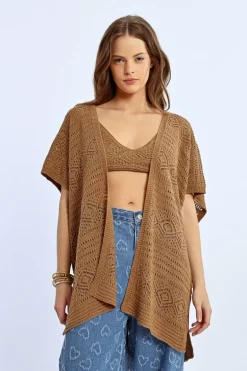 Kimono ouvert en crochet