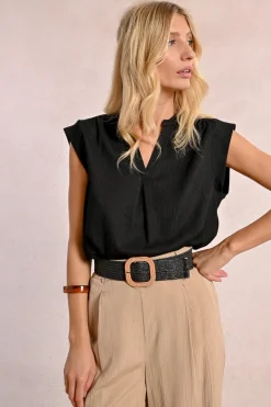 Large ceinture tressée à boucle
