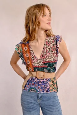 Large ceinture tressée à boucle
