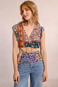 Large ceinture tressée à boucle