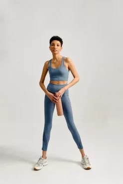 Legging avec bande transparente