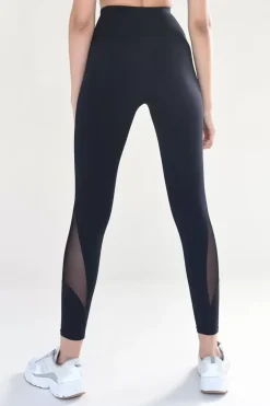 Legging avec bande transparente