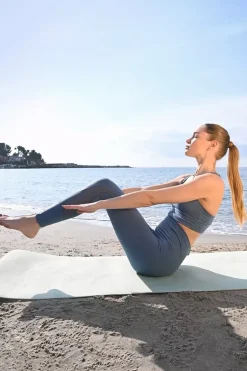 Legging avec bande transparente
