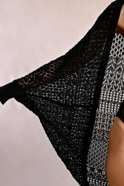 Long cardigan ajouré