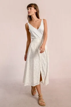 Longue jupe boutonnée