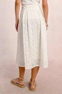 Longue jupe boutonnée