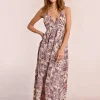 Longue robe à imprimé ethnique