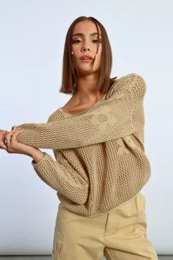 Maille en crochet fleurs