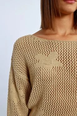 Maille en crochet fleurs