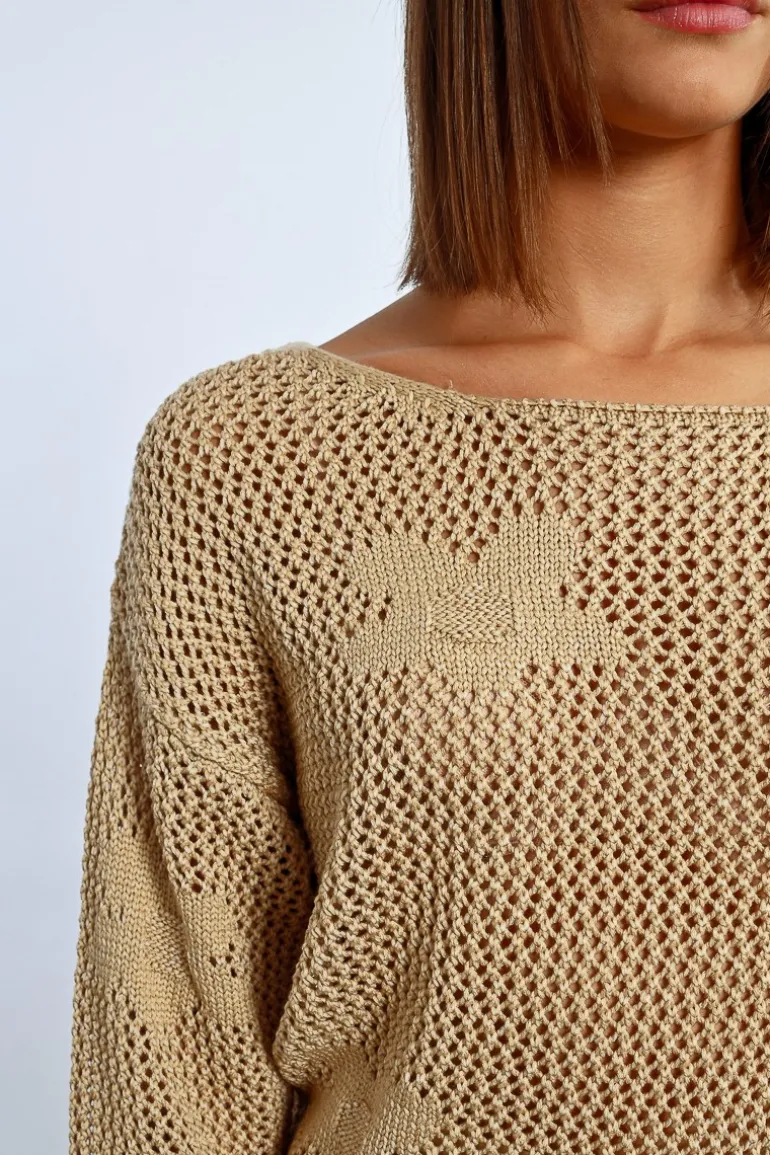 Maille en crochet fleurs