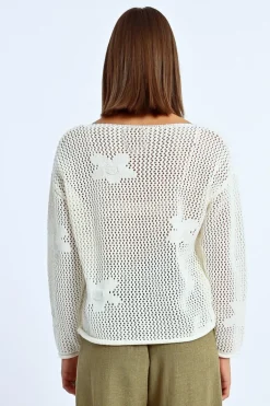 Maille en crochet fleurs