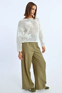 Maille en crochet fleurs