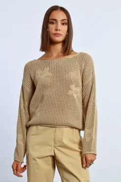 Maille en crochet fleurs