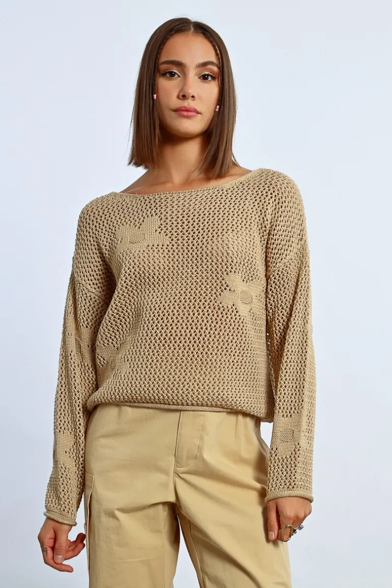 Maille en crochet fleurs