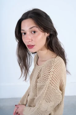 Maille en crochet fleurs