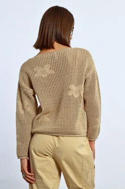 Maille en crochet fleurs
