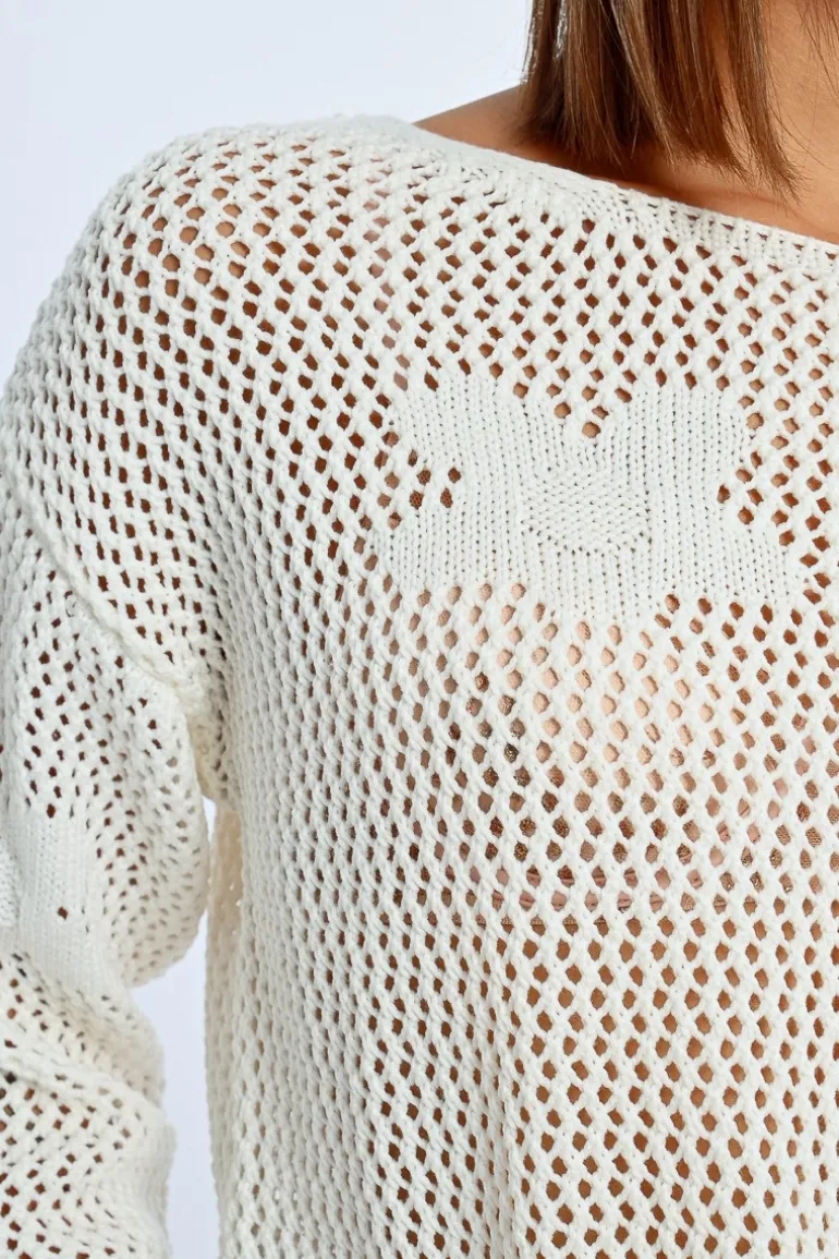 Maille en crochet fleurs