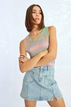 Mini-jupe en denim