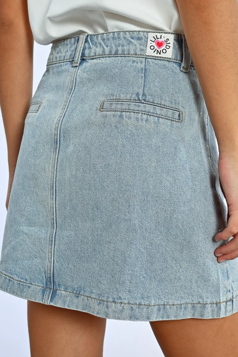 Mini-jupe en denim