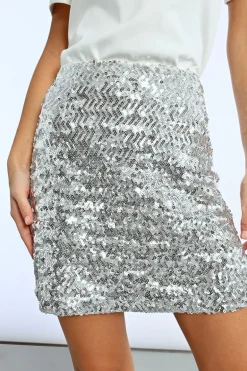 Mini-jupe sequins